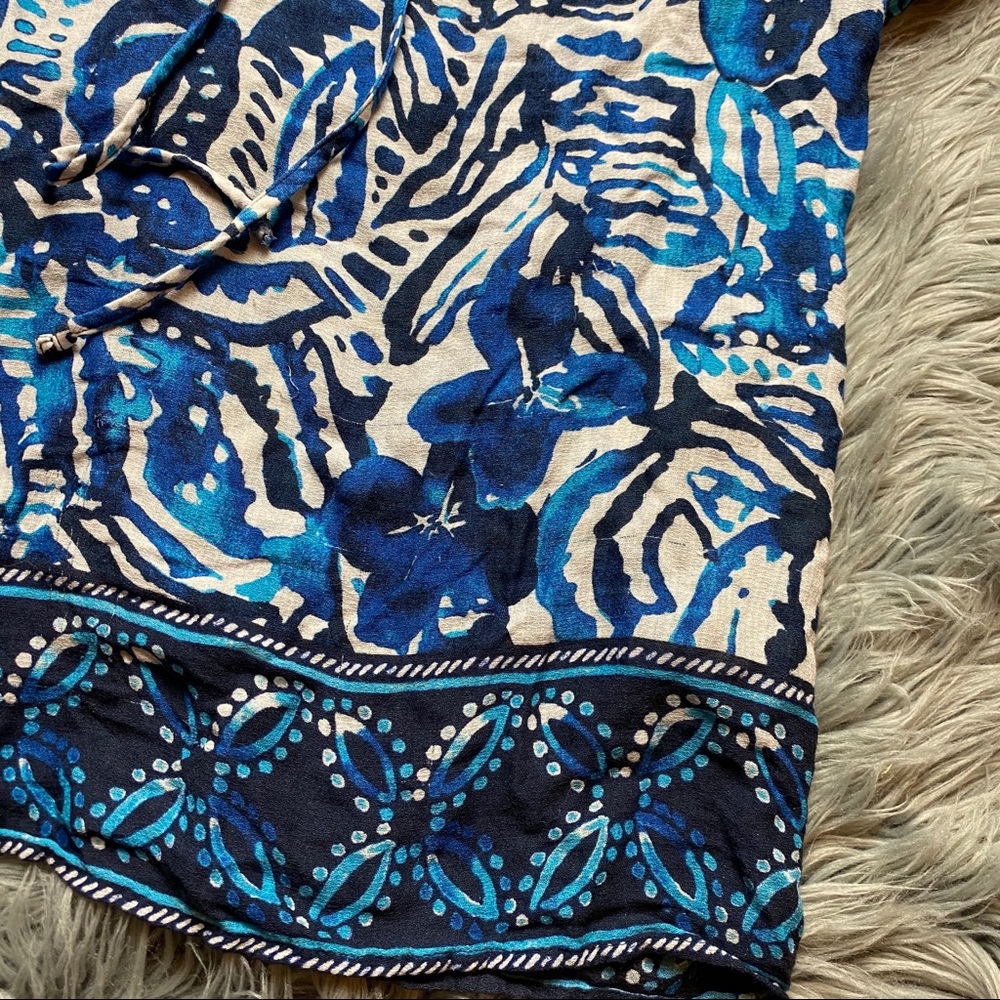 Lucky Brand Floral Short Sleeve Top - Picture 2 of 5